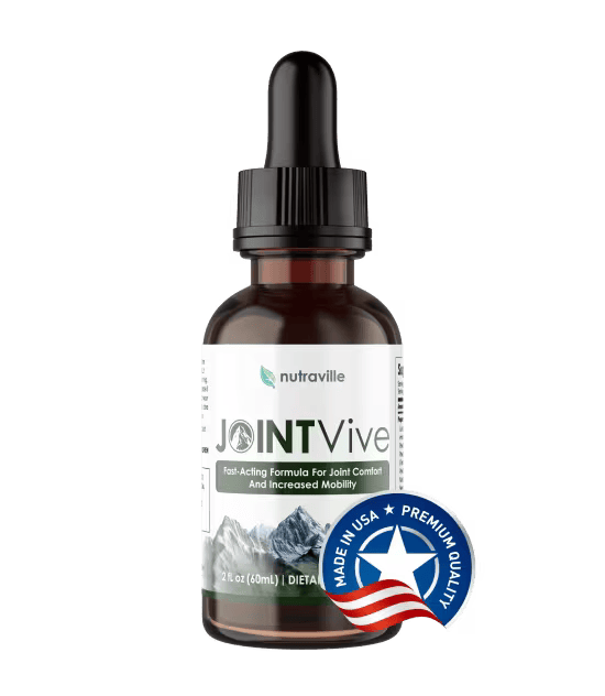 JointVive liquid joint supplement dropper bottle by Nutraville